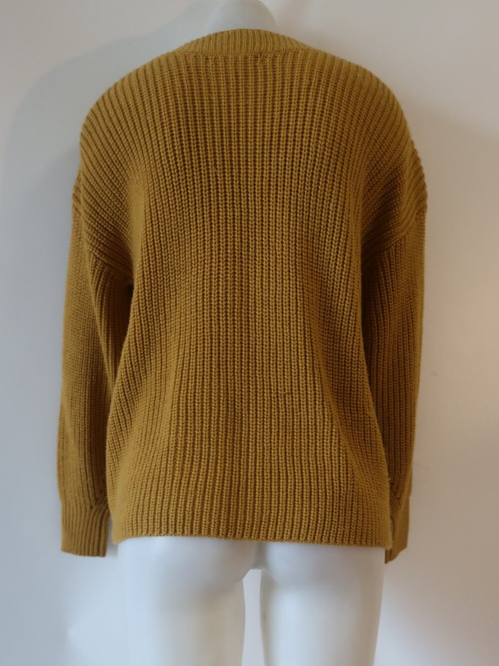 Womens Philosophy (Item-805) Mustard Button Shoulder Sweater S​ - Picture 6 of 9